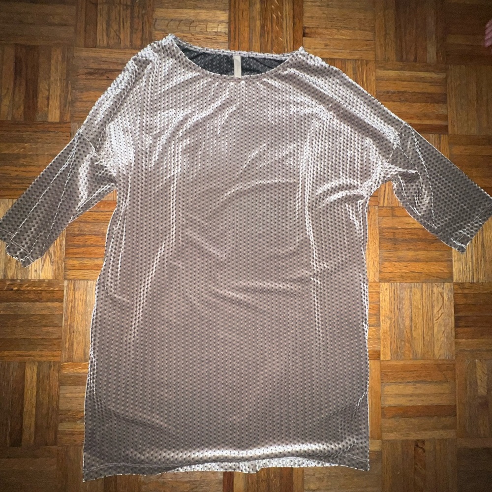 Wishlist Shimmering Silver Tunic Dress